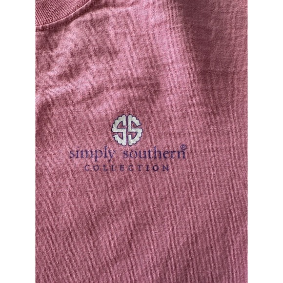 SIMPLY SOUTHERN "Lil Salty but Sweet" Pineapple Pink Small T-shirt Long Sleeve - Picture 5 of 11